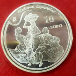 AÑO 2010. 10 EUROS PLATA FRANCISCO DE GOYA, LA VENDIMIA. PESO 27 GR