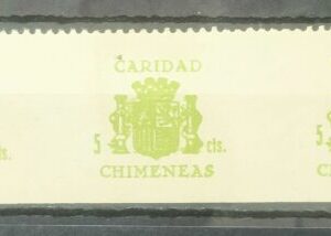 CHIMENEAS (GRANADA). EDIFIL 3 *. 5 CTS VERDE CARIDAD.