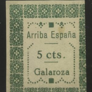 GALAROZA (HUELVA). EDIFIL 86 *. 5 CTS VERDE  ARRIBA ESPAÑA.