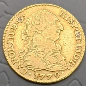 AÑO 1779 CARLOS III CECA SEVILLA 1 ESCUDO ORO. PESO 3,4 GR