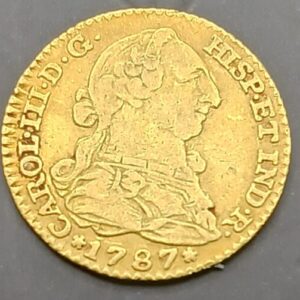 AÑO 1787. CARLOS III CECA MADRID 1 ESCUDO ORO. PESO 3,2 GR