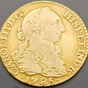 AÑO 1785 CARLOS III CECA MADRID 1 ESCUDO ORO. PESO 2,9 GR