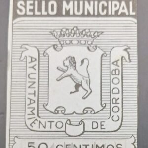 CÓRDOBA EDIFIL NO CATALOGADO  50 CENTIMOS PAPEL CARTÓN
