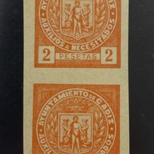 CADIZ. NO CATALOGADO. 2PTAS NARANJA SIN DENTAR