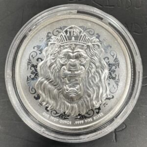 NIUE. AÑO 2022. 2 DOLARES PLATA. 1 ONZA. "LEÓN RUGIENDO". PESO 31, 1 GR