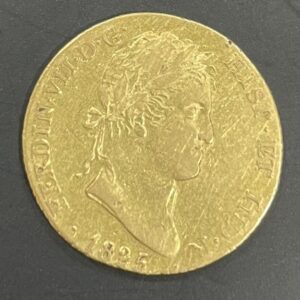 AÑO 1825. FERNANDO VII. 2 ESCUDOS ORO. MADRID. PESO 6,7 GR