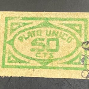 BARCELONA EDIFIL 132 * 50 CTS VERDE PLATO UNICO