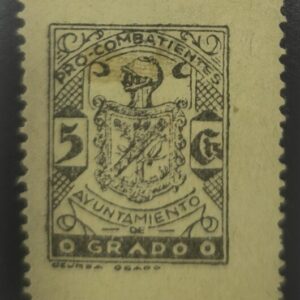 GRADO ( ASTURIAS). EDIFIL 2 *. 5 CTS PRO COMBATIENTES.