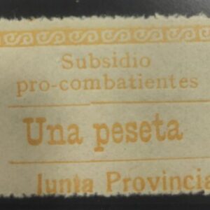 GUIPUZCOA. EDIFIL 28 *. 1 PTA NARANJA, SUBSIDIO PRO COMBATIENTE.