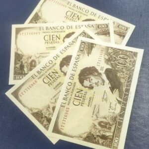 EDIFIL 470a. 100 PTAS 19 DE NOVIEMBRE DE 1965 SERIE 1T. SIN CIRCULAR.