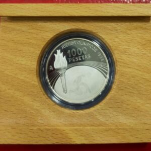 AÑO 1996. 1000 PTAS PLATA JUEGOS OLIMPICOS. PESO 13,5 GR