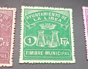 LA LINEA DE LA CONCEPCIÓN ( CADIZ ) EDIFIL N/C. LOTE DE TRES SELLOS MUNICIPALES.