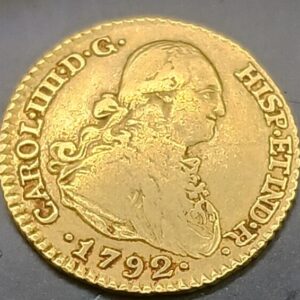 AÑO 1792. CARLOS IV. 1 ESCUDO ORO MADRID PESO 3,3 GR