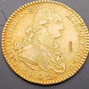 AÑO 1804. CARLOS IV. 2 ESCUDO ORO MADRID PESO 6,8 GR