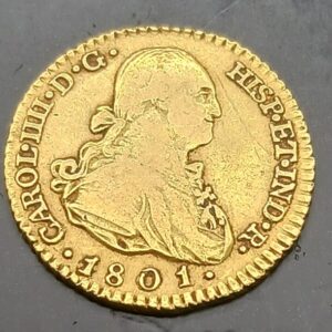 AÑO 1801. CARLOS IV. 1 ESCUDO ORO MADRID. PESO 3,4 GR