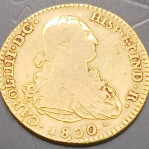 AÑO 1800. CARLOS IV. 2 ESCUDOS ORO MADRID. PESO 6,7 GR