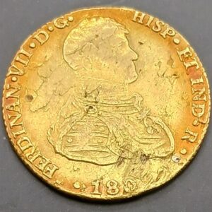AÑO 1809. FERNANDO VII. 2 ESCUDOS ORO  MADRID PESO 6,7 GR