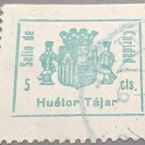 HUETOR TAJAR ( GRANADA ) EDIFIL 11 US 5 CTS VERDE CARIDAD.