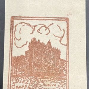 HUELVA. EDIFIL N/C. 10 CTS CASTAÑO "CONVENTO DE LA MERCED".