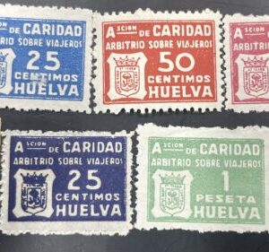 HUELVA.EDIFIL 49/52*. LOTE COMPUESTO POR 7 SELLOS. "ASOCIACION DE CARIDAD"