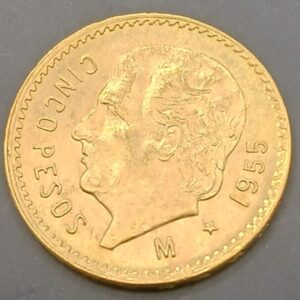 MEXICO. AÑO 1955. 5 PESOS ORO. PESO 4,2 GR