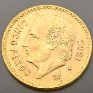 MEXICO. AÑO 1955. 5 PESOS ORO. PESO 4,2 GR