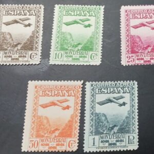 EDIFIL 650/54 *. MONTSERRAT AÉREA. VALOR DE CATÁLOGO 90 €