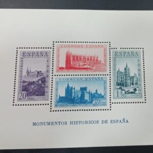 EDIFIL 847 * CATEDRALES DENTADA  NUEVA CON SEÑA DE FIJASELLOS. CATÁLOGO 60 €