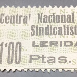 LÉRIDA.EDIFIL N/C *. 1 PTA NEGRO C.N.S