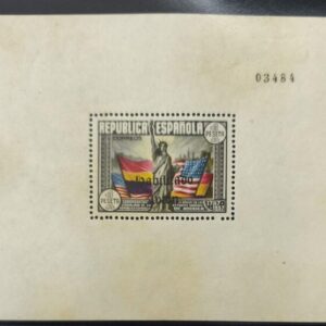 EDIFIL 764 * SOBRECARGA HABILITADO AVIÓN EN NEGRO.