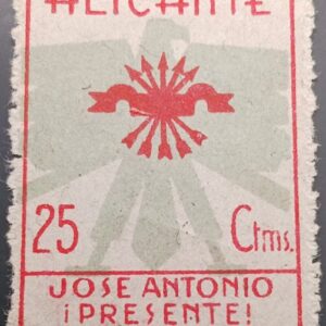 ALICANTE EDIFIL 7* 25 CTS ROJO Y GRIS