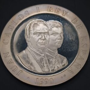 AÑO 1990. 2.000 PTAS PLATA " XXV OLIMPIADAS DE BARCELONA " EMBLEMA. PESO 13,5 GR