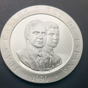 AÑO 1990. 2.000 PTAS PLATA  XXV OLIMPIADA DE BARCELONA "BARCO ANTIGUO". PESO 27 GR