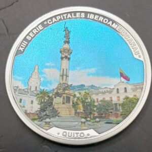 ECUADOR. AÑO 2024." 1 SUCRE PLATA XIII SERIE  IBEROAMERICANA. PESO 13,50 GR