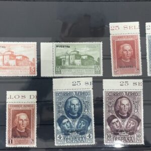 EDIFIL 559M/565 M ** SERIE COMPLETA SOBRECARGA MUESTRA EN NEGRO. CATÁLOGO 56 €