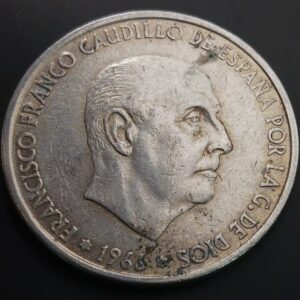 ESPAÑA AÑO 1966 100 PTAS PLATA " GENARAL FRANCO "