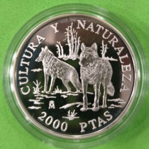 AÑO 1996. 2000 PTAS PLATA CULTURA Y NATURALEZA. PESO 27 GR