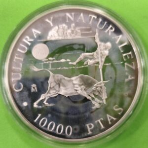 AÑO 1994. 10.000 PTAS PLATA GOYA PESO 168,75 GR