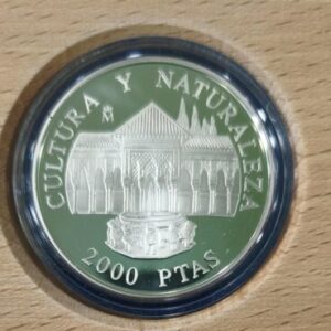 AÑO 1995. 2000 PTAS PLATA "PATIO DE LOS LEONES". PESO 27 GR