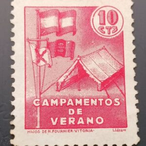 EDIFIL 276 * 10 CTS ROJO CAMPAMENTOS DE VERANO.