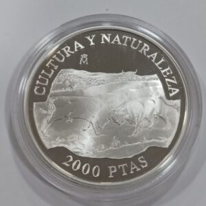 AÑO 1994. 2.000 PTAS PLATA CULTURA Y NATURALEZA "TOROS DE LIDIA". PESO 27 GR