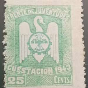 EDIFIL 227 * 25 CTS VERDE FRENTE DE JUVENTUDES