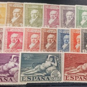EDIFIL 499/516 ** SERIE GOYA TERRESTRE. VALOR DE CATÁLOGO 80 €