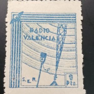 VALENCIA. EDIFIL N/C * 1 PTA AZUL RADIO VALENCIA.