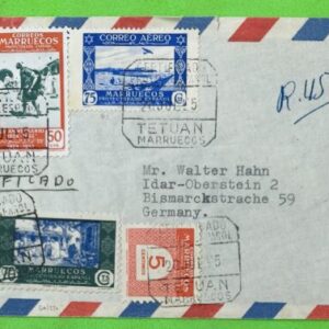 1951.- TETUAN (MARRUECOS) A NEWTONVILLE (EEUU)