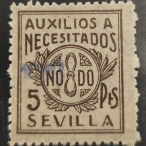 SEVILLA. EDIFIL 75 *. 5 PTAS CASTAÑO AUXILIO A NECESITADOS.