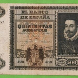 EDIFIL 439. 500 PTAS 9 DE ENERO DE 1940. CONSERVACIÓN BC