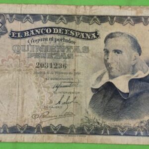 EDIFIL 452. 500 PTAS 19 DE FEBREO DE 1946. CONSERVACIÓN BC.