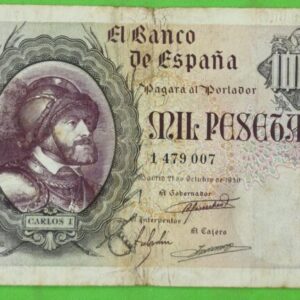 EDIFIL 445. 1000 PTAS 21 DE OCTUBRE 1940. BC+.