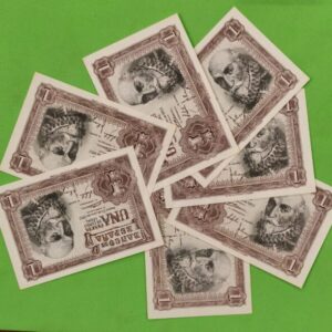 EDIFIL 465. 1 PTA 22 DE JULIO 1953 SIN SERIE. LOTE DE BILLETES S/C